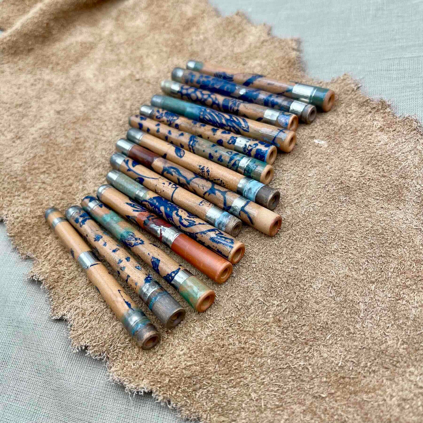 NEW - Clay Filter Tip with Platinum and Turquoise (tube)