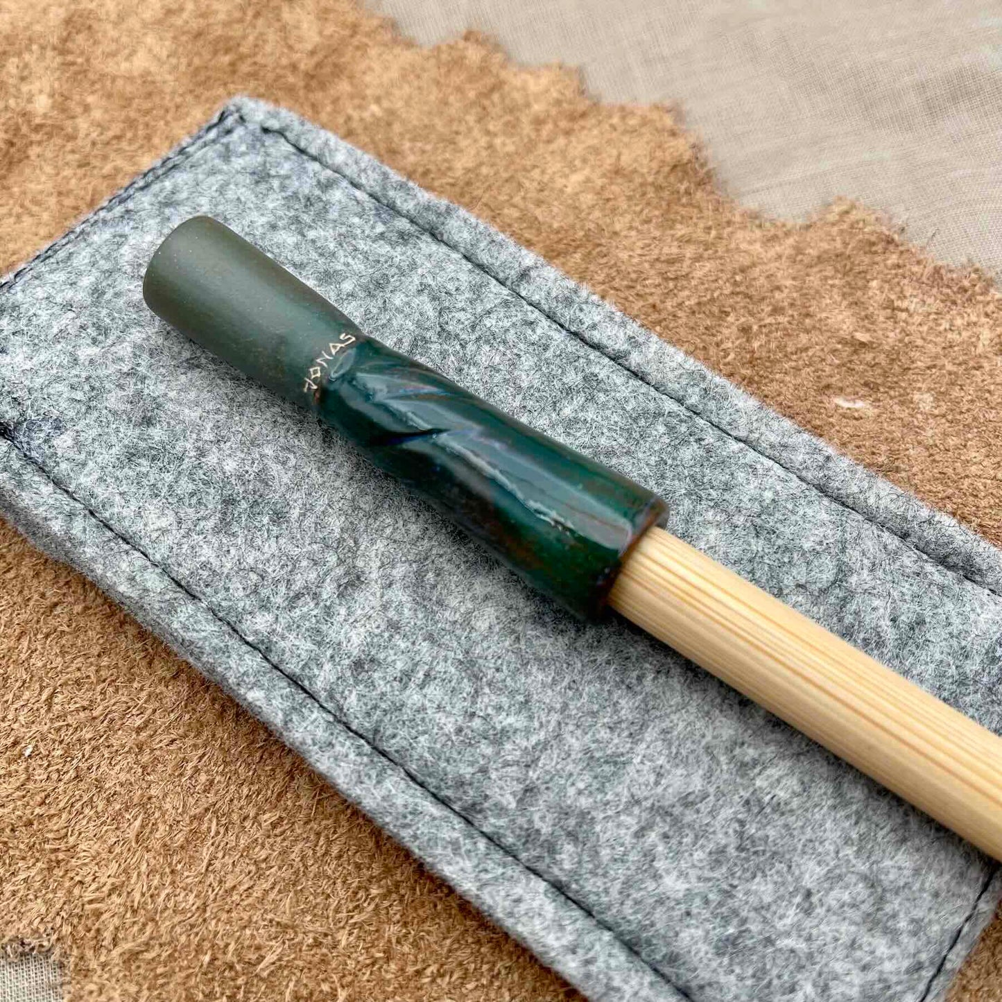 NEW - Sebsi Style One Hitter Pipe (Forest Green)