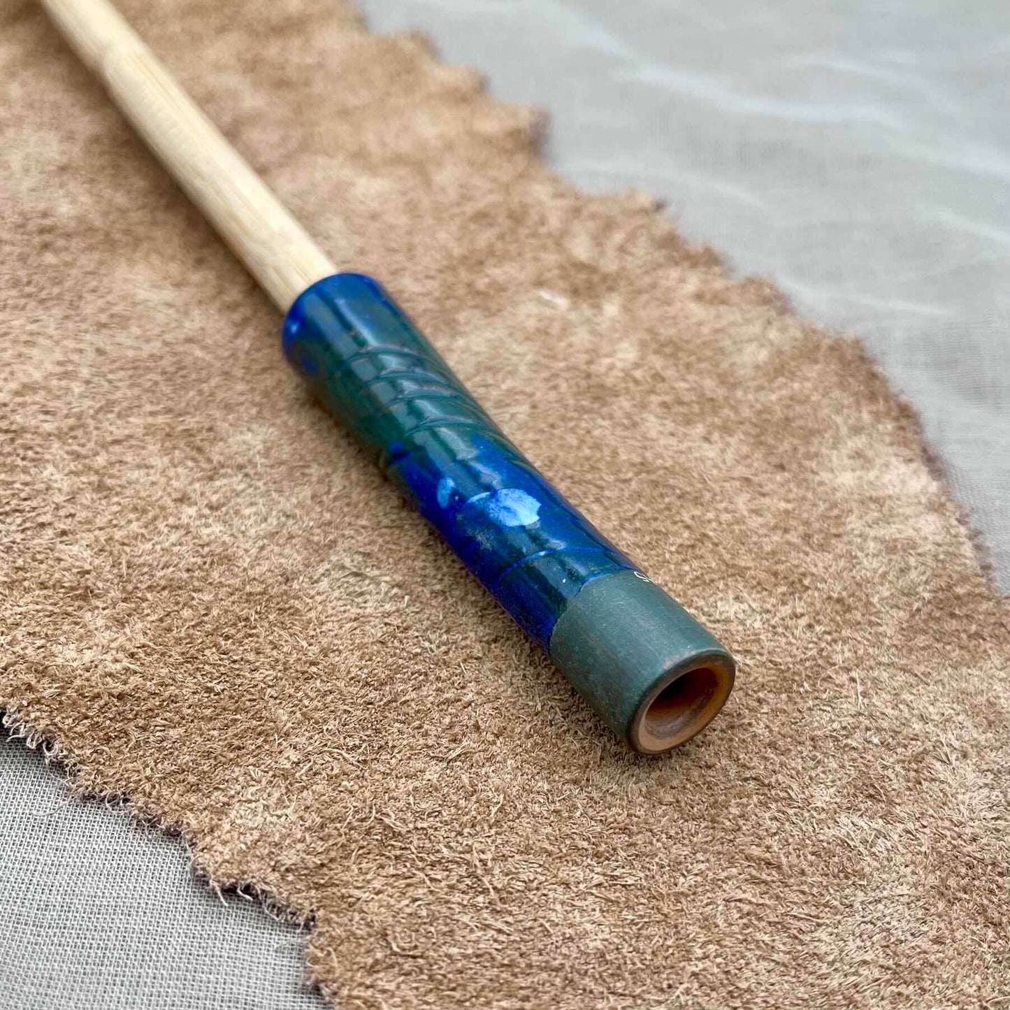 NEW - Sebsi Style One Hitter Pipe (Blue)