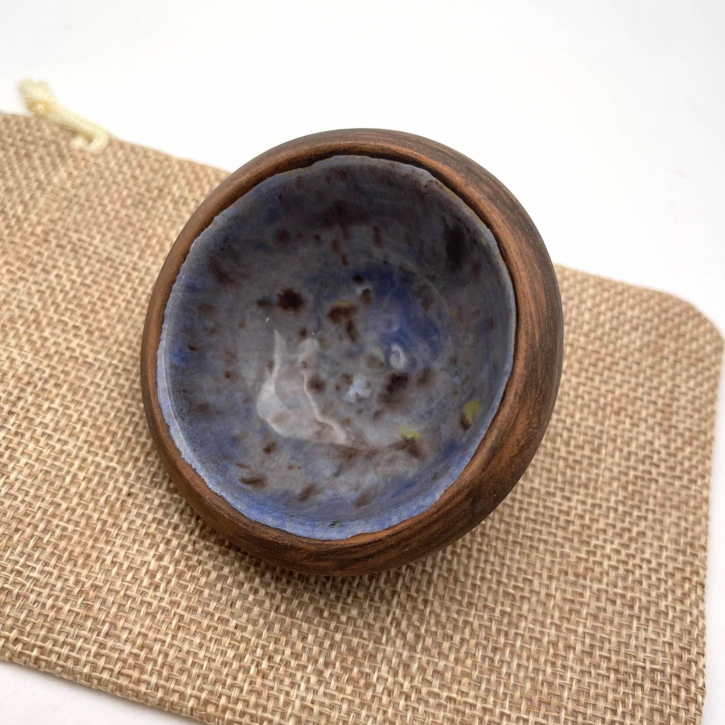 Clay Mixing Bowl Purple Glaze