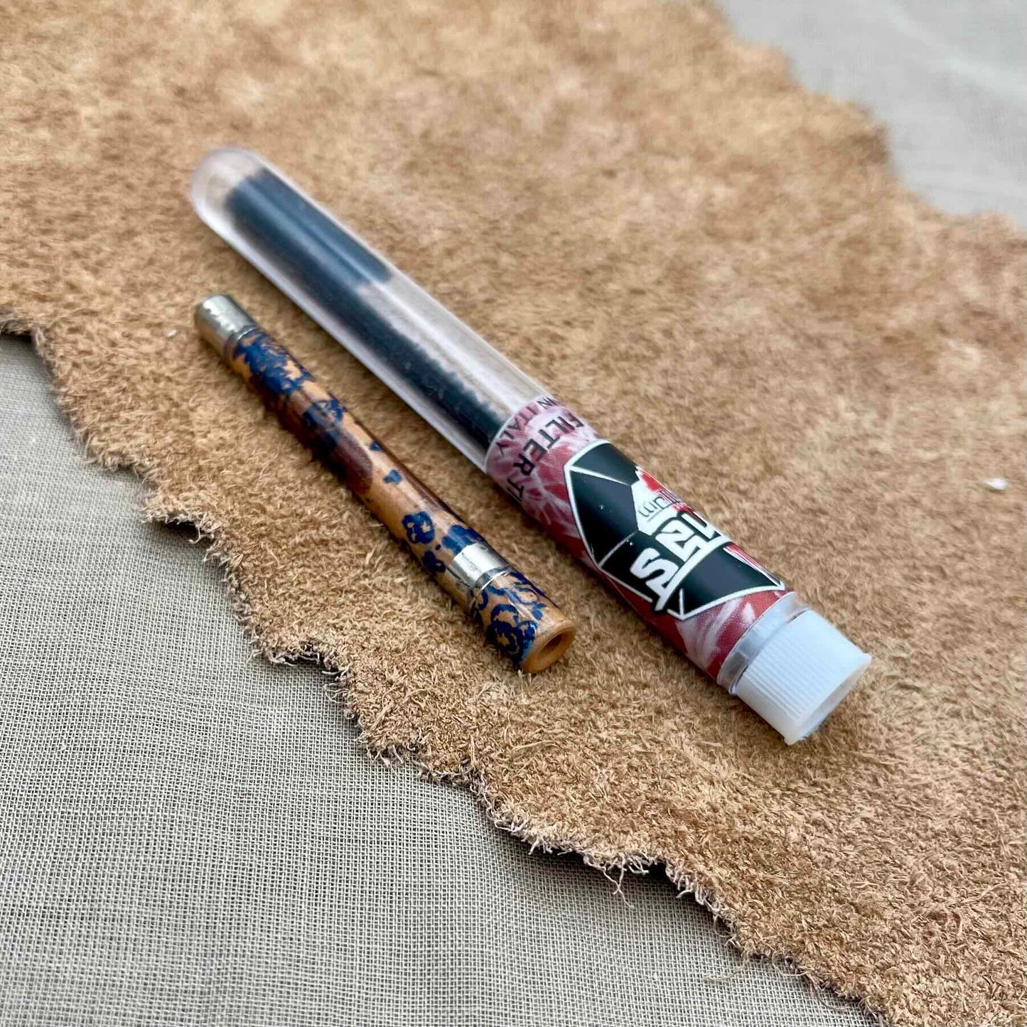 NEW - Clay Filter Tip with Flower Print and Platinum (tube)