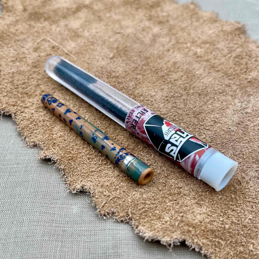 NEW - Clay Filter Tip with Small Blue and Platinum (tube)