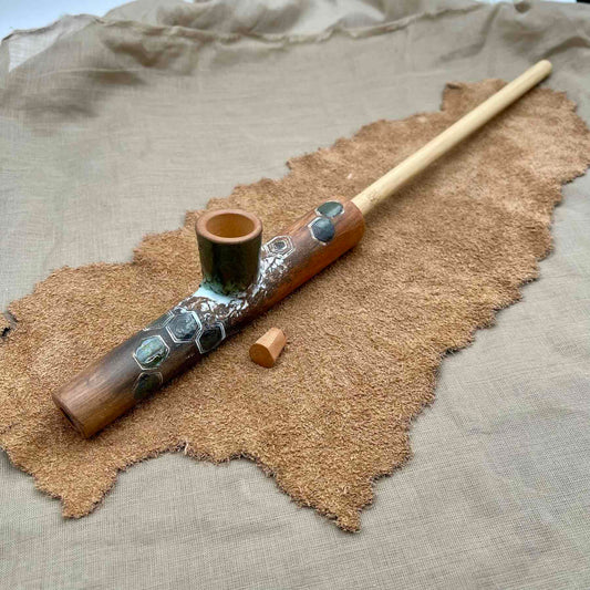 NEW - Pipe with Stick and Removable Stone